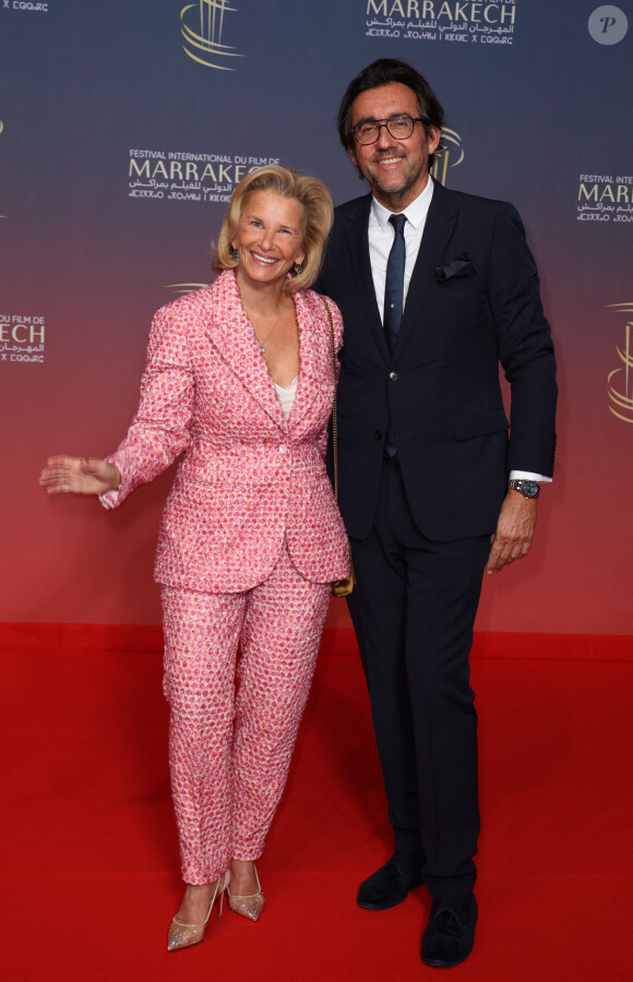 Iris Knobloch, Francois Breavoine au photocall de la cérémonie d'ouverture et à la projection du film "L'Ordre" lors du 21ème Festival international du film de Marrakech, le 29 novembre 2024j à Marrakech, Maroc. © Dominique Jacovides/Bestimage 