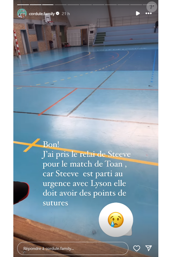 Justine Cordule dévoile que sa fille Lyson a eu un petit accident