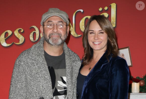 Kad Merad et sa femme Julia Vignali - Avant-première du film "Les boules de Noël" au cinéma Pathé-Wepler à Paris. Le 14 novembre 2024 © Coadic Guirec / Bestimage