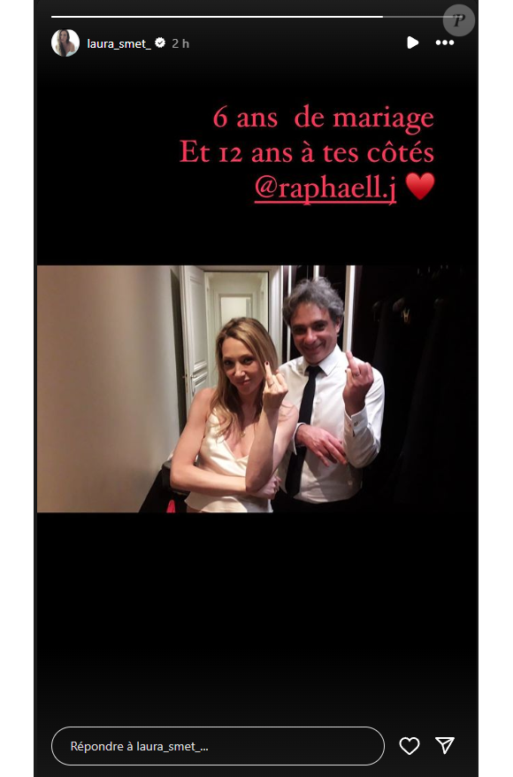 Laura Smet et son époux, "Instagram".