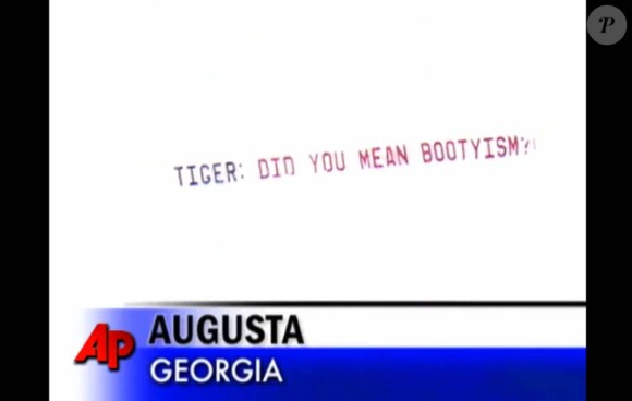 Petit message à l'intention de Tiger Woods dans le ciel d'Augusta, le 8 avril 2010 !