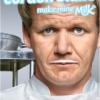 Gordon Ramsay pour la campagne de pub Make Mine Milk