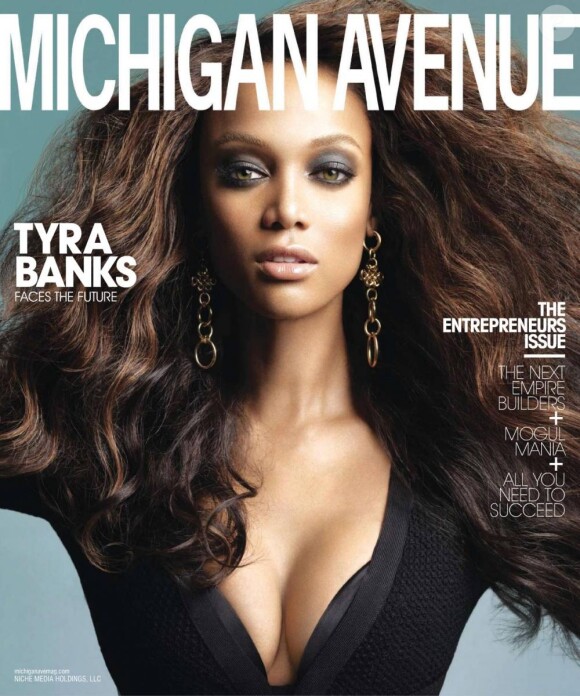Tyra Banks en couverture de Michigan Avenue Magazine Avril-Mai 2010