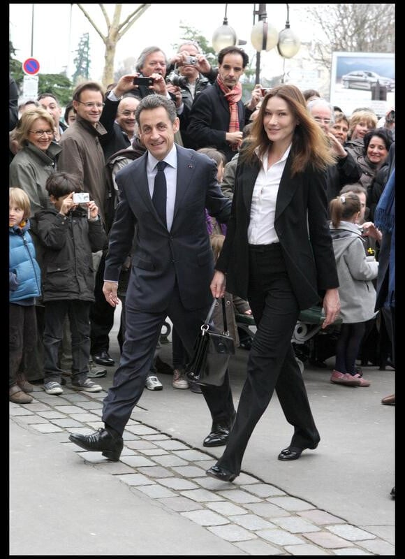 Nicolas Sarkozy et Carla Bruni, le couple présidentiel français.