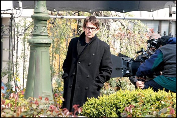 Ethan Hawke en tournage à Paris pour La Femme du Vème le 15 avril 2010