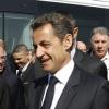 Nicolas Sarkozy s'est rendu à Tremblay (93) le 20 avril 2010 pour visiter les dépôts où se trouvent des bus vandalisés