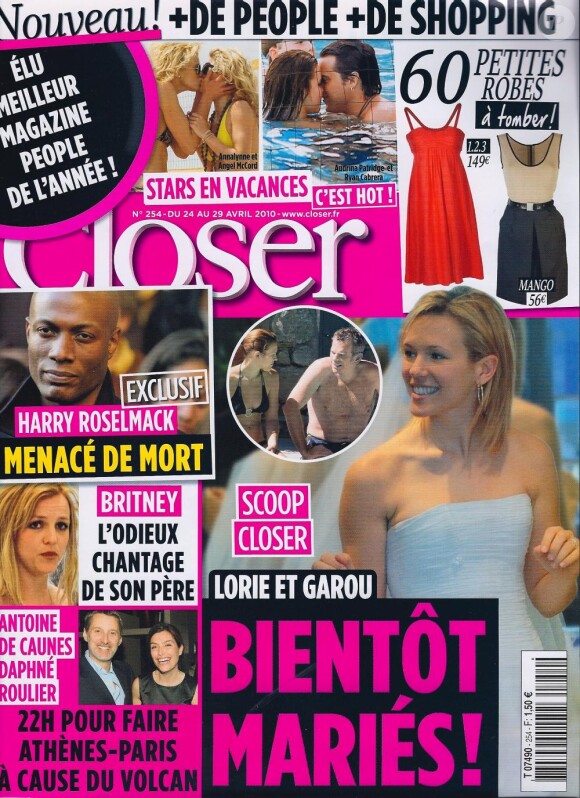 La couverture de Closer (24 avril 2010)