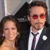 Robert Downey Jr. et sa femme Susan Downey, à l'occasion de l'avant-première d'Iron Man 2, qui s'est tenue au El Capitan Theatre d'Hollywood, à Los Angeles, le 26 avril 2010.