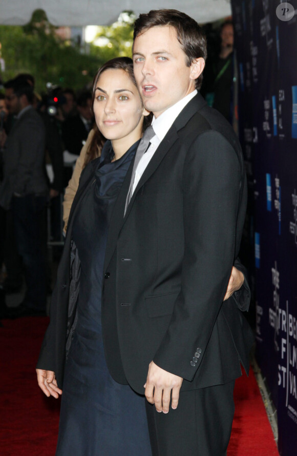 Casey Affleck, le héros du film, accompagné de sa femme Summe, lors de la projection de The Killer Inside Me durant le festival de Tribeca à New York le 27 avril 2010