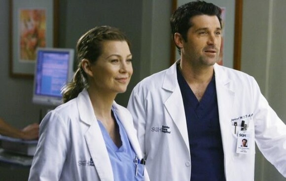 Ellen Pompeo et Patrick Dempsey dans Grey's Anatomy.