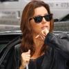 Eva Longoria à New York en partance pour Los Angeles