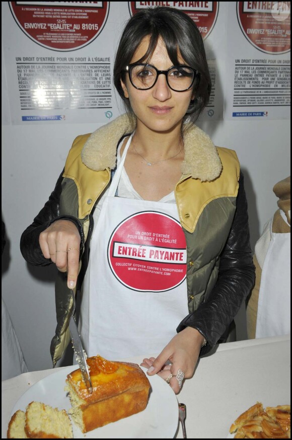 Géraldine Nakache participe au brunch au profit de l'opération "Entrée Payante" contre l'homophobie, à Paris, le 9 mai 2010 !