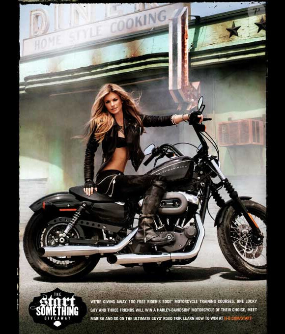 Marisa Miller pour Harley Davidson