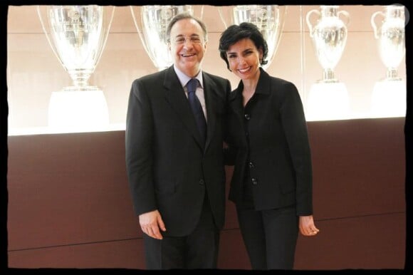 Rachida Dati et son ami Florentino Perez, président du Real Madrid