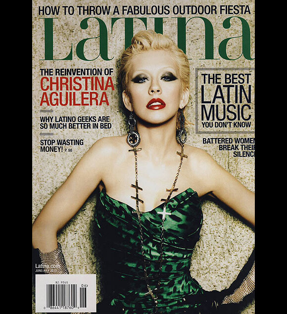 Christina Aguilera en couverture de Latina Magazine du mois de juin 2010
