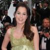 Anouchka Delon sur le tapis rouge du Festival de Cannes, avant la projection de You Will Meet A Tall Dark Stranger, de Woody Allen, le 15 mai 2010