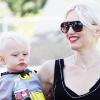 Gwen Stefani et ses enfants lors d'un goûter d'anniversaire dans un parc à Los Angeles.
