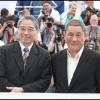 Masayuki Mori et Takeshi présente à Cannes son film Outrage le 17 mai 2010