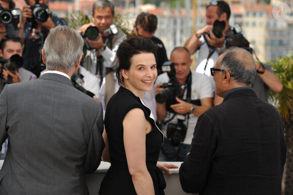 Juliette Binoche lors du photocall du film de Copie Conforme le 18 mai 2010 dans le cadre du festival de Cannes