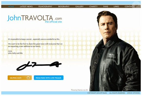 Website de John Travolta