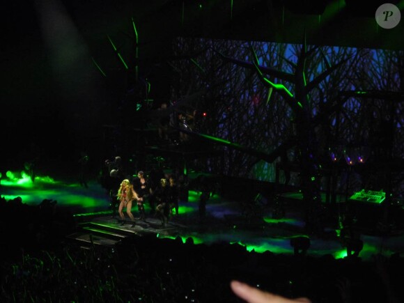 La talentueuse Lady Gaga lors de son concert parisien au Palais Omnisports de Bercy, le 21 mai 2010
