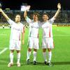 Les pilotes automobiles Felipe Massa, Fernando Alonso, Giancarlo Fisichella, et le footballeur Luca Toni participent à la Partita Del Cuore, un match de charité italien, ce mardi 25 mai.