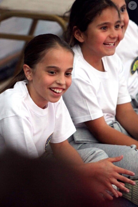 Rania de Jordanie assiste à la soirée King Abdullah II Prize for Physical Fitness, avec son époux le roi Abdullah, et leur petit bout d'chou Hashem, 5 ans. Salma a fait des performances sportives ! 26/05/2010