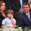 Rania de Jordanie assiste à la soirée King Abdullah II Prize for Physical Fitness, avec son époux le roi Abdullah, et leur petit bout d'chou Hashem, 5 ans. 26/05/2010