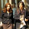 Elisabetta Canalis et sa maman Bruna ont diné au restaurant Giacomo, à Milan. Mai 2010