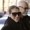 Celine Dion et son mari à New York en mars 2010. Elle était déjà enceinte...