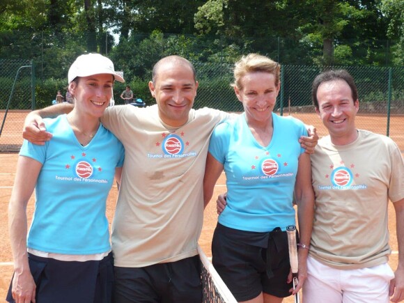 Thomas Fabius et Florence Schaal lors du tournoi des personnalités de Roland-Garros qui s'est tenu du 2 au 5 juin 2009 !