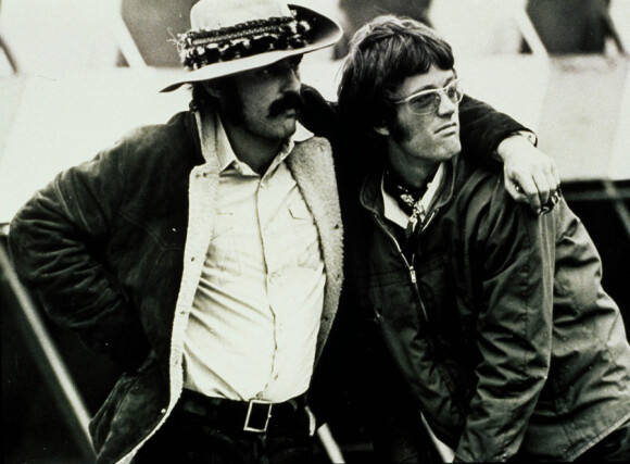 Dennis Hopper et Peter Fonda sur le tournage d'Easy Rider en 1969