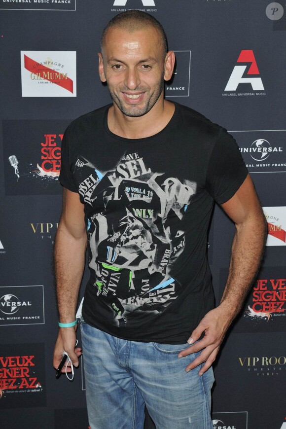 Djamel Bouras, à l'occasion de la grande soirée du label AZ, qui s'est tenue au VIP Room Theatre, à Paris, le 3 juin 2010.