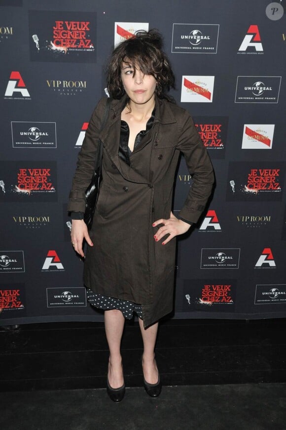 Adrienne Pauly, à l'occasion de la grande soirée du label AZ, qui s'est tenue au VIP Room Theatre, à Paris, le 3 juin 2010.