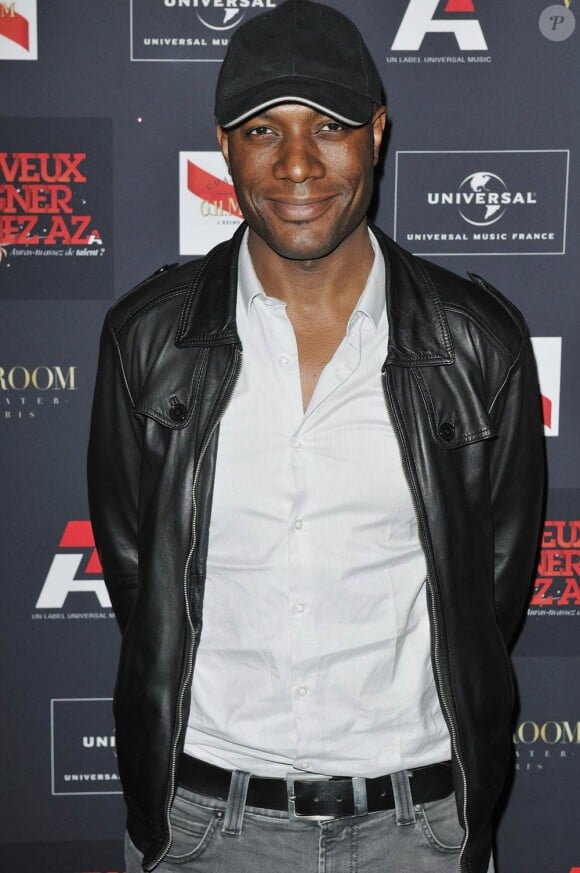 Harry Roselmack, à l'occasion de la grande soirée du label AZ, qui s'est tenue au VIP Room Theatre, à Paris, le 3 juin 2010.