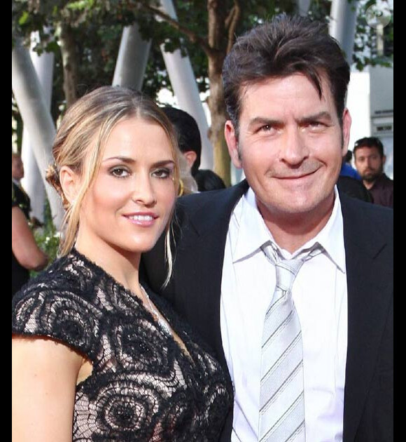 Charlie Sheen et sa femme Brooke Mueller à Los Angeles, en septembre 2009