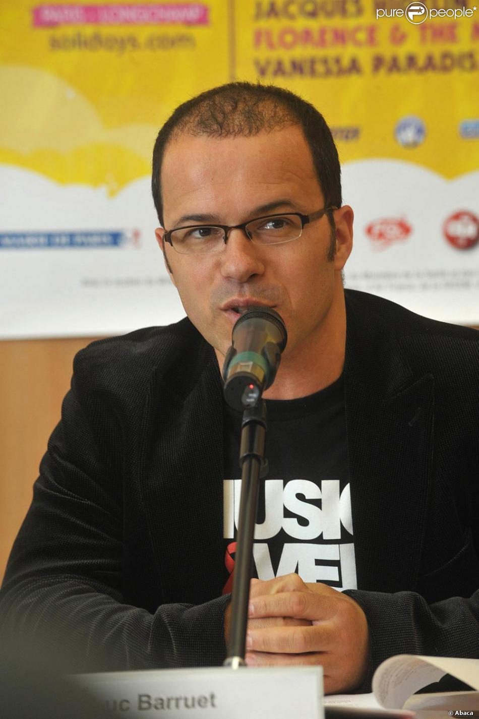 Luc Barruet à la conférence de presse du festival Solidays, le 7 juin 2010.