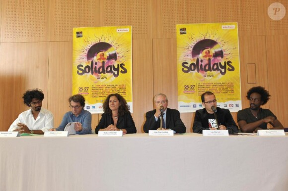 Conférence de presse du festival Solidays, le 7 juin 2010.