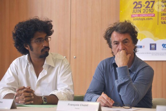 à la conférence de presse du festival Solidays, le 7 juin 2010.
