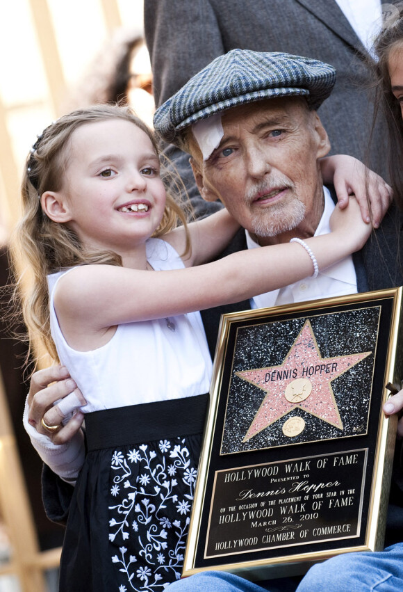 Dennis Hopper et sa fille Galen en mars 2010