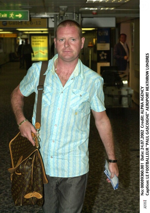 Paul Gascoigne victime d'un accident de la route à Newcastle, le 13 juin 2010.
