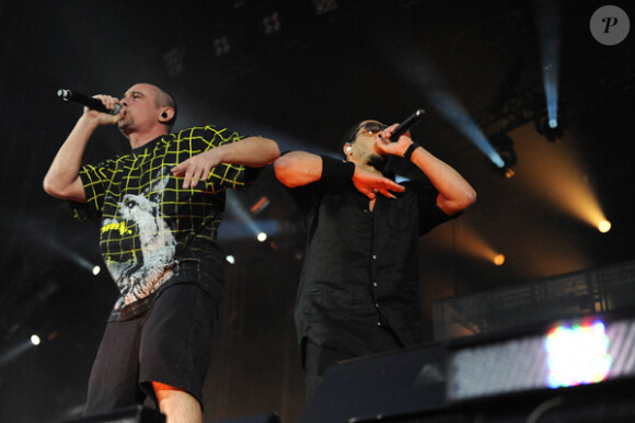 JoeyStarr et Kool Shen en concert au Parc des Princes