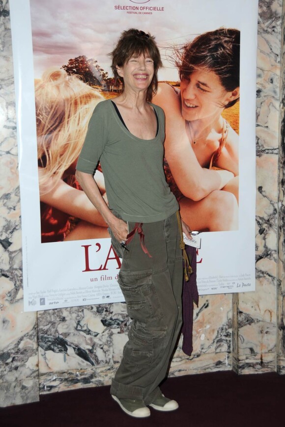 Jane Birkin, à l'occasion de l'avant-première de L'Arbre, au Gaumont Capucines, à Paris, le 25 juin 2010.