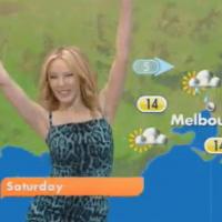 Kylie Minogue s'est trouvé un nouveau job : Miss météo !