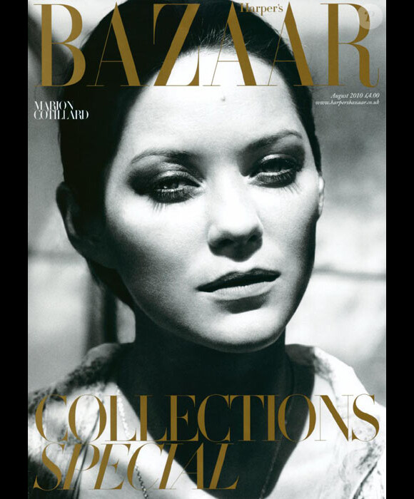 Marion Cotillard en couverture du Harper's Bazaar UK d'août 2010