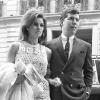 Raquel Welch se marie avec Patrick Curtis à Paris en 1967.