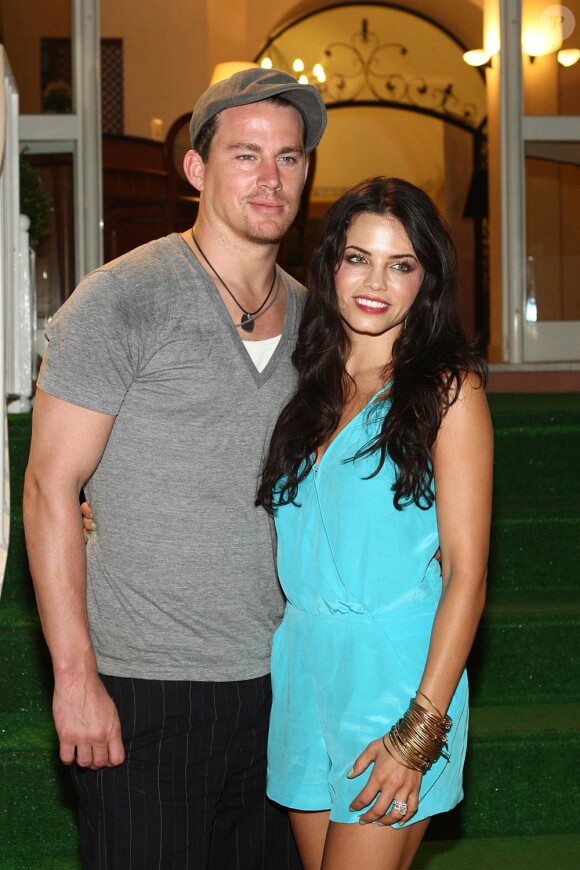 Channing Tatum et sa femme Jenna Dewan à l'occasion du dîner de gala du 8e Festival Global Film & Music d'Ischia, au large de Naples, le 12 juillet 2010.