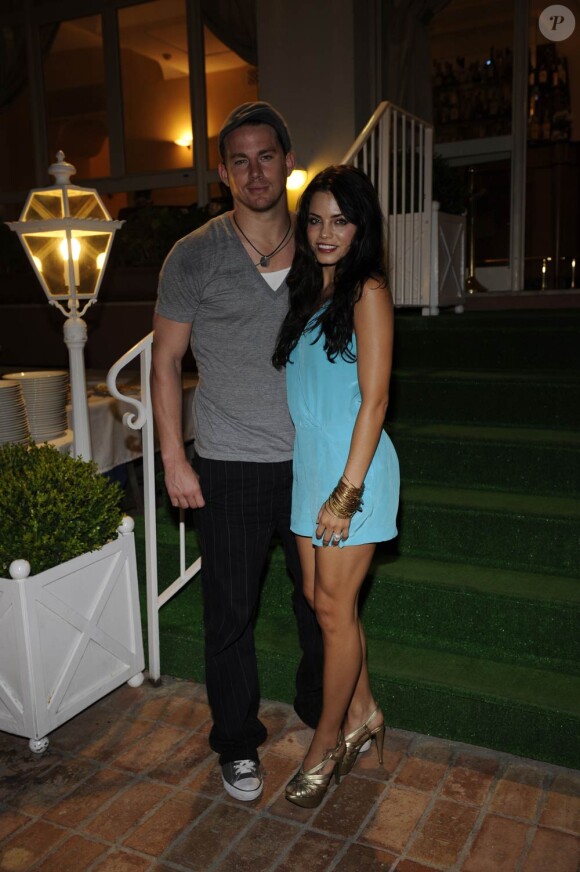 Channing Tatum et sa femme Jenna Dewan à l'occasion du dîner de gala du 8e Festival Global Film & Music d'Ischia, au large de Naples, le 12 juillet 2010.