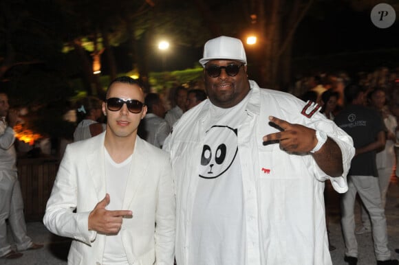 Lucenzo et Big Ali lors de la soirée blanche aux Moulins de Ramatuelle le 4 juillet 2010