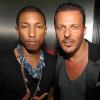 Jean-Roch et Pharrell Williams au VIP Room, à Saint-Tropez, le 11 juillet 2010